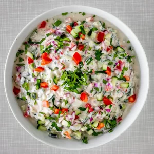 Raita with Vegetables